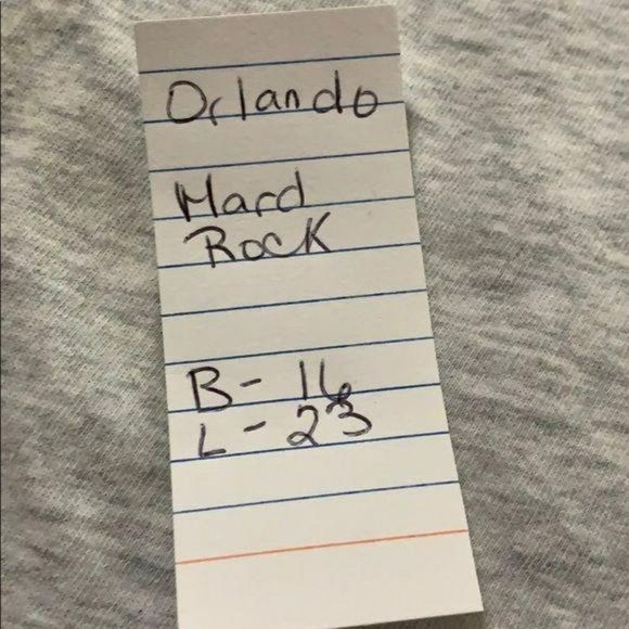 Hard Rock Cafe Orlando Lace Up Back Small‎ Gray boho Tank Top - Picture 8 of 8